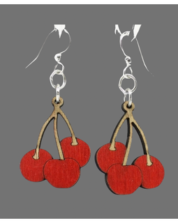 Cherry Wood Earrings