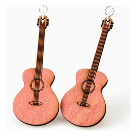 Guitar Wood Earrings