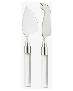 Lucite Cheese Knives-Set of 2