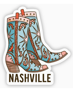 Nashville Boots Sticker