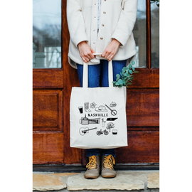 Nashville Canvas Tote Bag