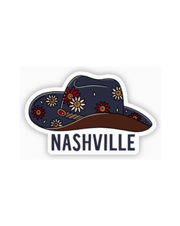 Nashville Flower Hat Sticker