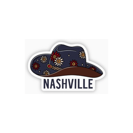 Nashville Flower Hat Sticker