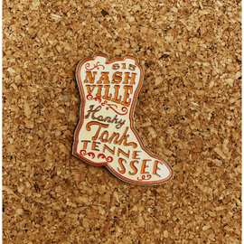 Nashville Honky Tonk Tennessee Boot Pin
