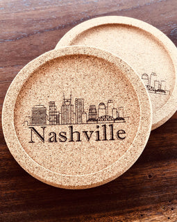 Nashville Cork Coaster