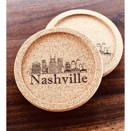 Nashville Cork Coaster