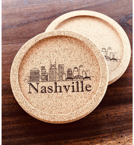 Nashville Cork Coaster