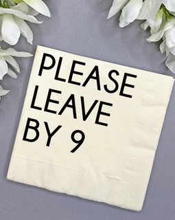 Please Leave by 9 Cocktail Napkins
