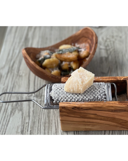 Italian Olivewood Box Cheese Grater