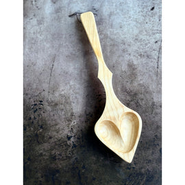 Wooden Heart-Shaped Serving Spoon